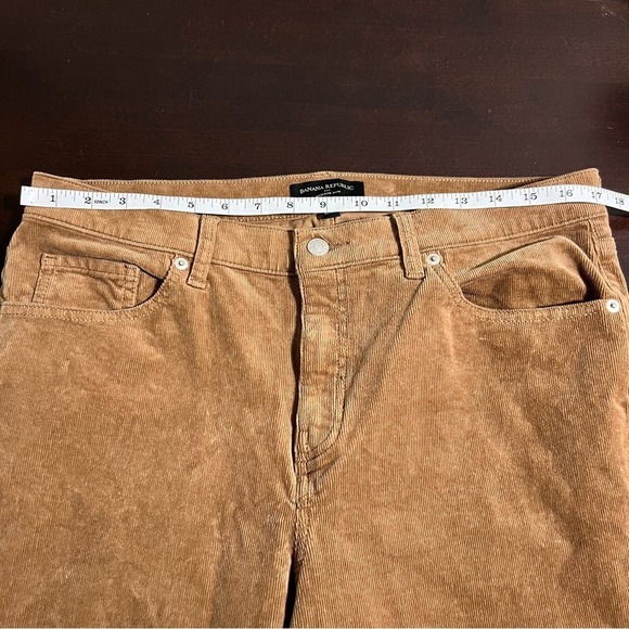 Banana Republic Petite Corduroy Pants High-Rise Pumpkin Spice 32/14 - Picture 8 of 15